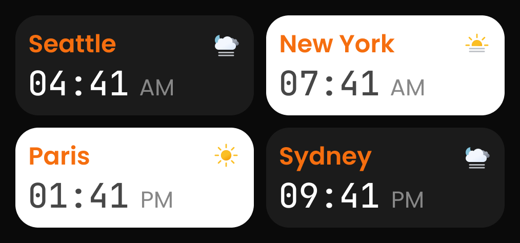 ScapeTZ metro widget medium dark